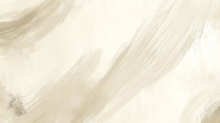 Obraz premium Brushstrokes of beige and cream create an abstract painting