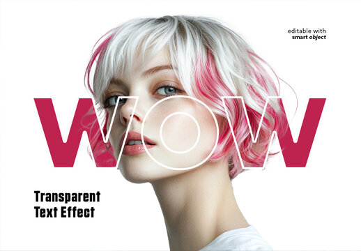 Transparent Text Effect