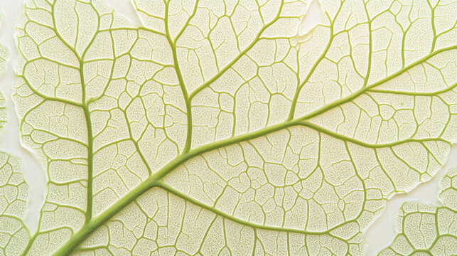 Close-up of sunlit green leaf showing intricate veins and texture in a natural setting.