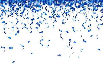 PNG Blue confetti falling background blue celebration.