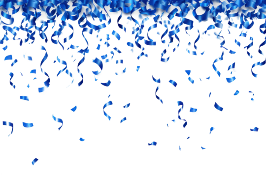 PNG Blue confetti falling background blue celebration.