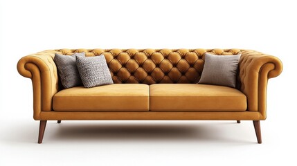 modern sofa waiting white background