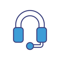 Headset icon vector stock illustration