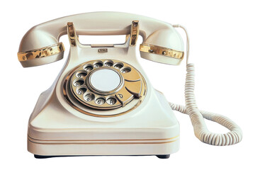 PNG Rotary phone vintage classic design.