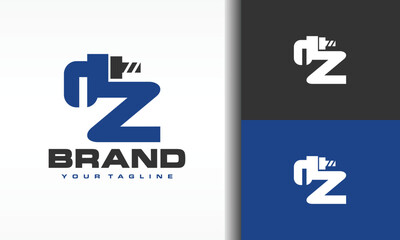 letter Z pipe wrench logo