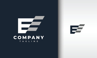 monogram letter EE logo