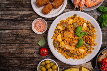 Spanish food table