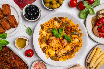 Spanish food table