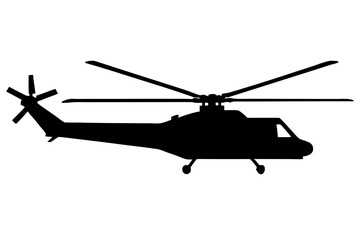 military helicopter silhouette