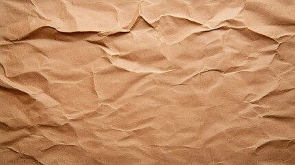 Crumpled Brown Paper Texture Background