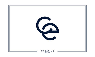 CE, EC, C, E, Abstract Letters Logo Monogram