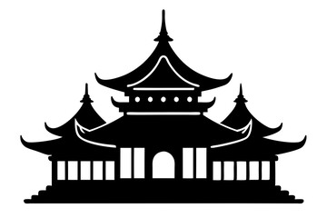 japanese temple silhouette