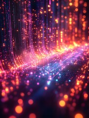 Naklejka premium abstract lights background