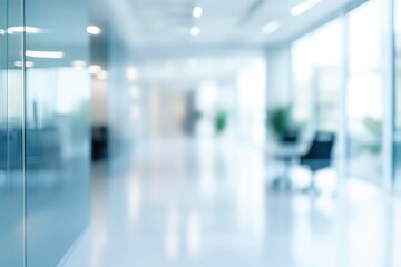 Fototapeta premium Professional office setting with blurred view