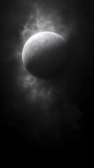 Horizon glowing planet dark rise high resolution hd image