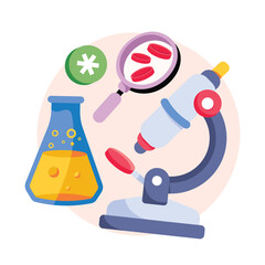 Medical Research Concepts Style illustrations. EPS 10 File stock illustration