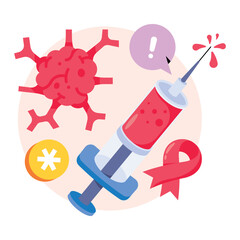 Immunotherapy Concepts Style illustrations. EPS 10 File stock illustration