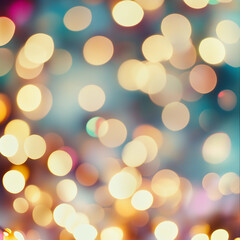 Obraz premium Bokeh Lights: Colorful Blurred Background