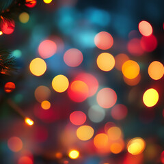 Fototapeta premium Colorful Bokeh Lights Background