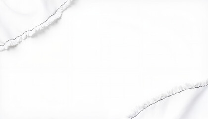 Fototapeta premium Torn white paper edges on blank background with copy space for creative designs