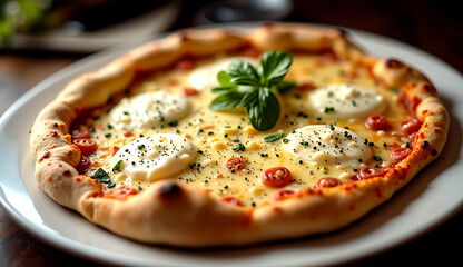 quattro formaggi pizza