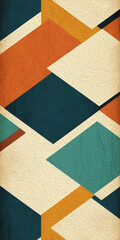 Fototapeta premium Abstract pattern in retro style. Cover design, poster for printing on wall decorations, wallpapers, fabrics. Oil painting