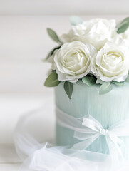 Obraz premium wedding bouquet of white roses