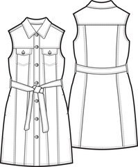 Denim Dress Sleeveless