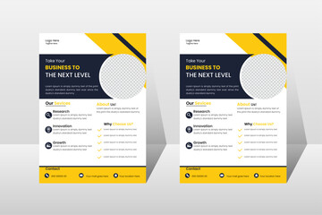  Explicit  Business Flyer design template set, flyer in A4 for Marketing blueprint, boost, advertise, announcement, cover page, corporate trendy fashionable poster design.