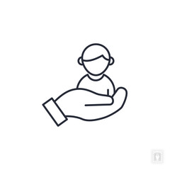 Adoption icon. Adoption Symbol sign for mobile concept and web design. Vector icon, Logo illustration, Vector graphics