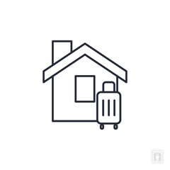 Family Vacation icon. Family Vacation Symbol sign for mobile concept and web design. Vector icon, Logo illustration, Vector graphics