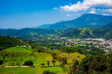 Fototapeta premium town of Chinacota, Norte de Santander, Colombia