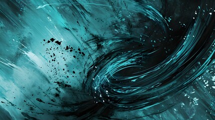 Dynamische blaue Farbstrukturen mit dunklen Akzenten &ndash; abstrakte Kunsttextur