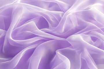 Obraz premium Soft and airy purple fabric creates elegant flowing waves