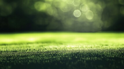 Green Blurred Football Field Background – Perfect for Sports, Team Spirit, and American Football Themes