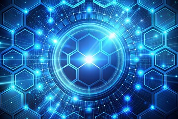 Obraz premium Abstract circuit board futuristic technology processing background.