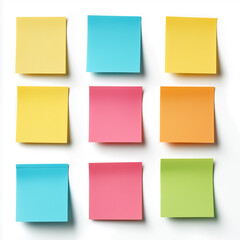 Sticky notes Isolated on white Background