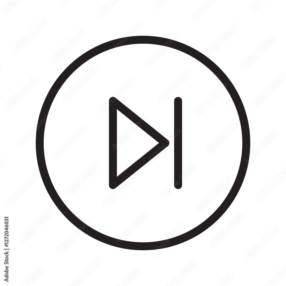 Aufkleber play and pause button vector icon. video play button symbol vector illustration icon editable isolat