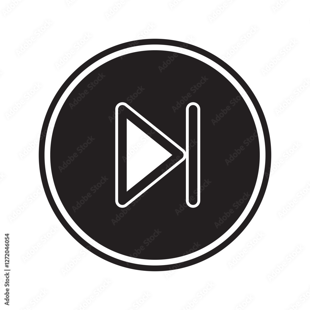 Aufkleber play and pause button vector icon. video play button symbol vector illustration icon editable isolat