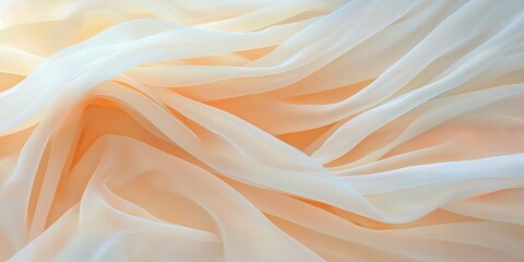 Obraz premium Elegant wedding veil closeup on soft bed bridal preparation romantic atmosphere intimate view wedding concept