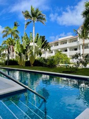 swimming pool in hotel resort
