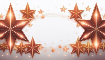 Obraz premium beautiful luxury star border frame background with lighting effect and sparkle graphic resource