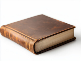 Obraz premium Discover the Charm of an Antique Book: Worn Leather Binding and Yellowed Pages Invite Curiosity into Its Rich History and Timeless Stories