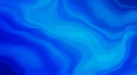 Obraz premium Abstract Blue Swirl Background - Abstract featuring flowing blue swirls and waves, ideal for backgrounds or design elements