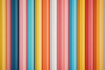 Colorful vertical stripes pattern with multicolor background