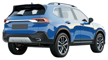 PNG Blue suv car transportation automobile.