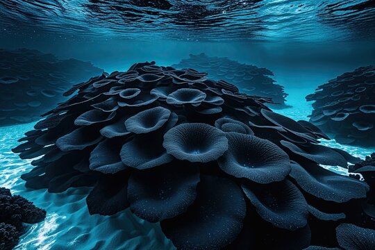 Whispering Dark Textures in Billowing Water with Subtle Macro Ink and Vapor Interaction