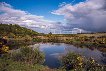 Fototapeta premium lake and mountains