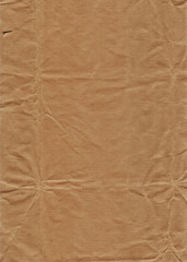 Fototapeta premium Slightly crumpled brown paper