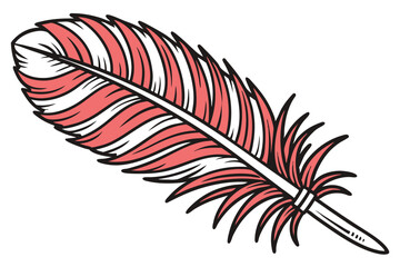 Fototapeta premium 80 vibrant red feather duster, symmetrical spiky design, modern art sculpture, transparent base, minimalist aesthetic, high contrast, studio lighting, white background, conceptual photography, macro d